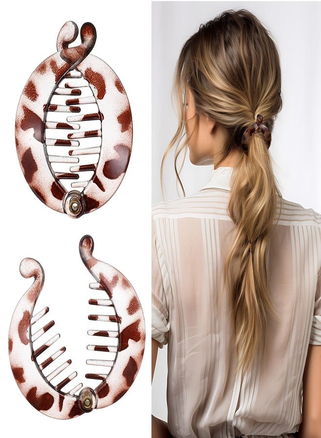 Ymapinc 4 Pcs Mini Banana Clips for Hair, Ymapinc Small Banana Clip for Women, Non-Slip Fishtail Grips for Thin/Fine/Curly Hair, Durable Styling Ponytail Holders(Black,Brown,Gray, Yellow) - Image 5